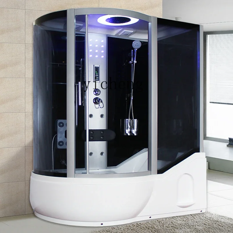 1  Integral Shower Room with Surfing Bath Integrated Family Bathroom Sauna Bath with Bathtub Dry and Wet Separation