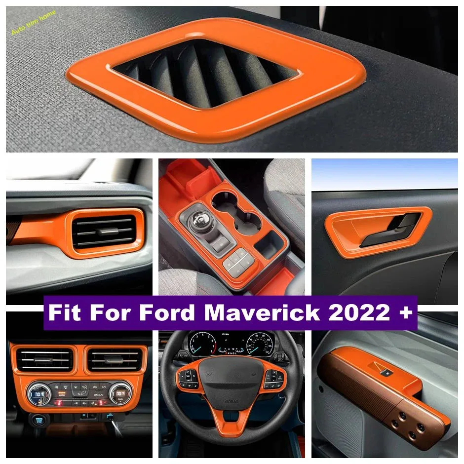 

Air Conditioning Outlet AC Vent Window Lift Button Dashboard Door Handle Bowl Cover Trim For Ford Maverick 2022 2023 Accessories