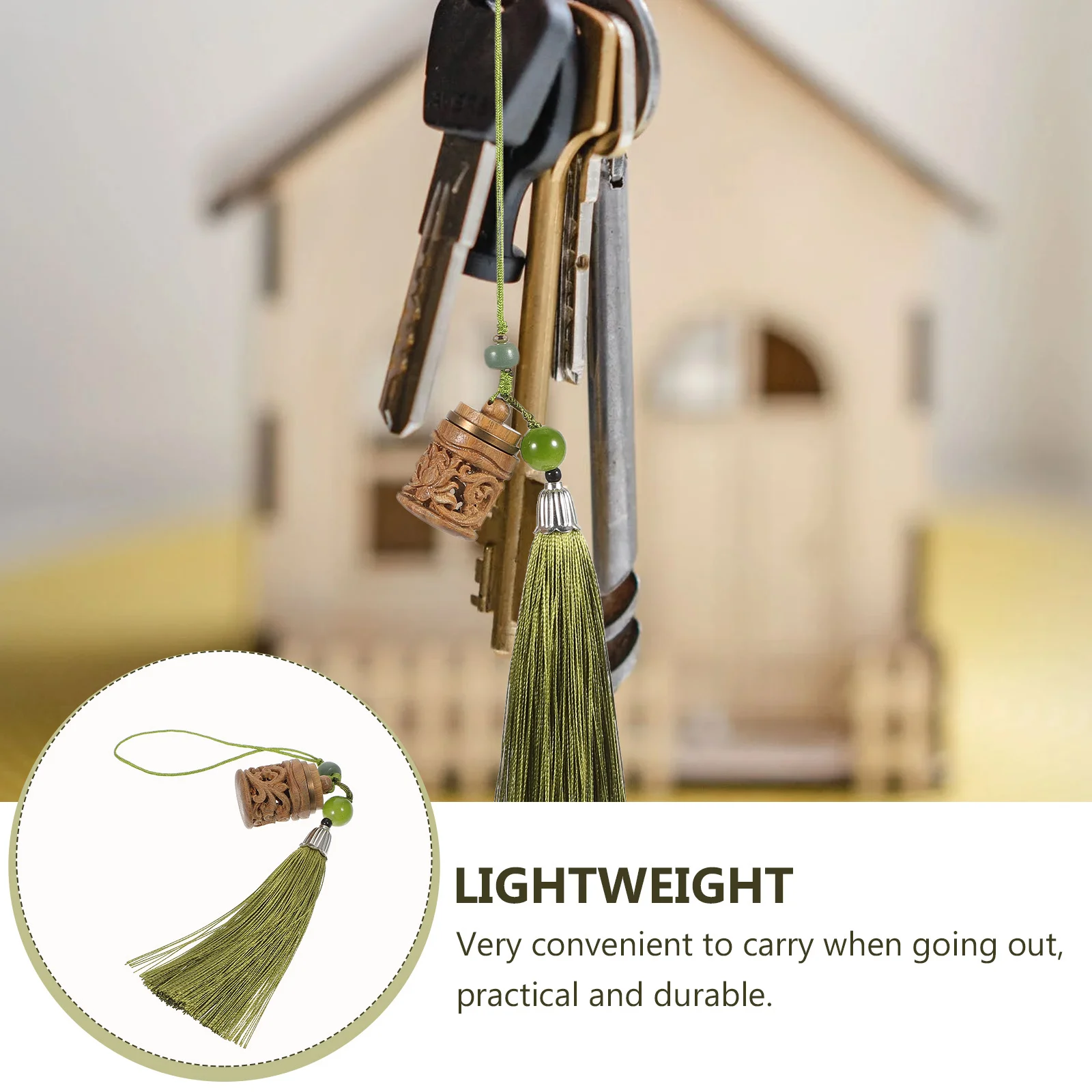 1 قطعة صندوق الكيس قلادة الجوف الجوف التدريجي المفاتيح سحر خفيفة الوزن المحمولة للحقائب الهاتف المحمول كيرينغ ديكور الروائح #4