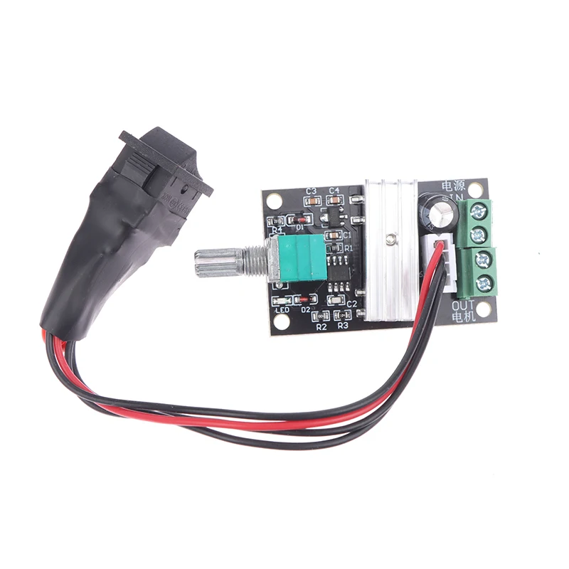 DC 6V 12V 24V 3A PWM Motor Speed Controller Adjustable Speed DC Motor Driver Forward Reverse Switch.