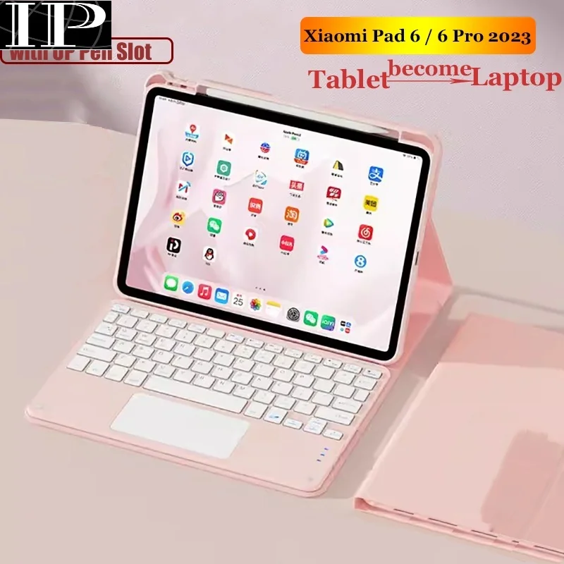 

Trackpad Keyboard Case for Xiaomi Pad 6 6 Pro 11 Inch 2023 5 11 inch 5 Pro 11 MiPad 6 Pro 11 for Redmi Pad 10.61 Keyboard Cover