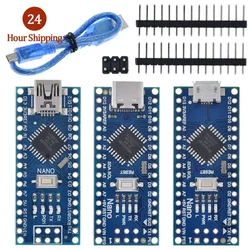 Type-C / Micro USB CH340 Nano 3.0 ATmega328P Controller Board Compatible For Arduino Nano CH340 USB Driver Nano V3.0 ATmega328