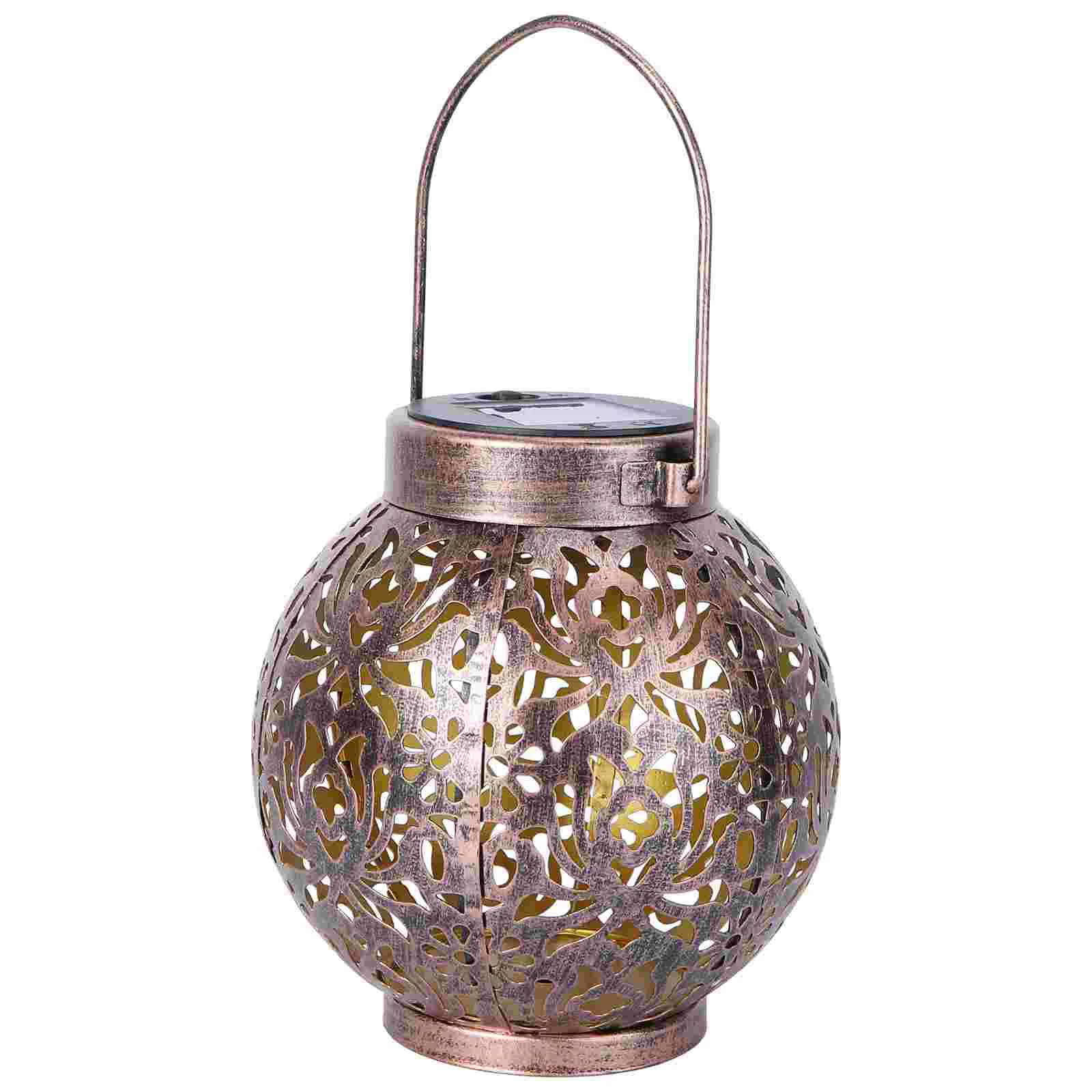 

Outdoor Lights for House Lantern Decorative Hanging LED 225x13x13cm Solar Garden Brown