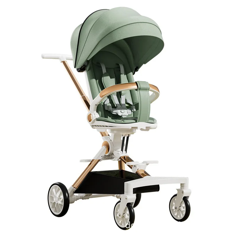 Multifunctional Baby Stroller Car Seat New Baby-walking Artifact Trolley Light Foldable Can Sit Lie Down Sleep Baby Stroller