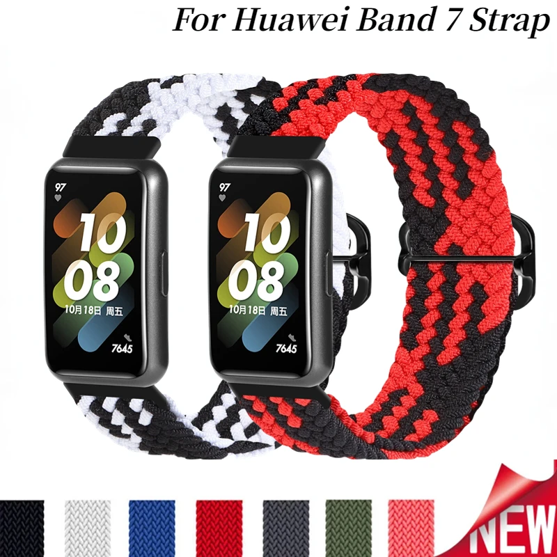 حزام نايلون مجدول حلقة لشريط ذكي ، سوار مريح ، استبدال سوار المعصم ، اكسسوارات كوريا ، 9 ، 8 ، 7