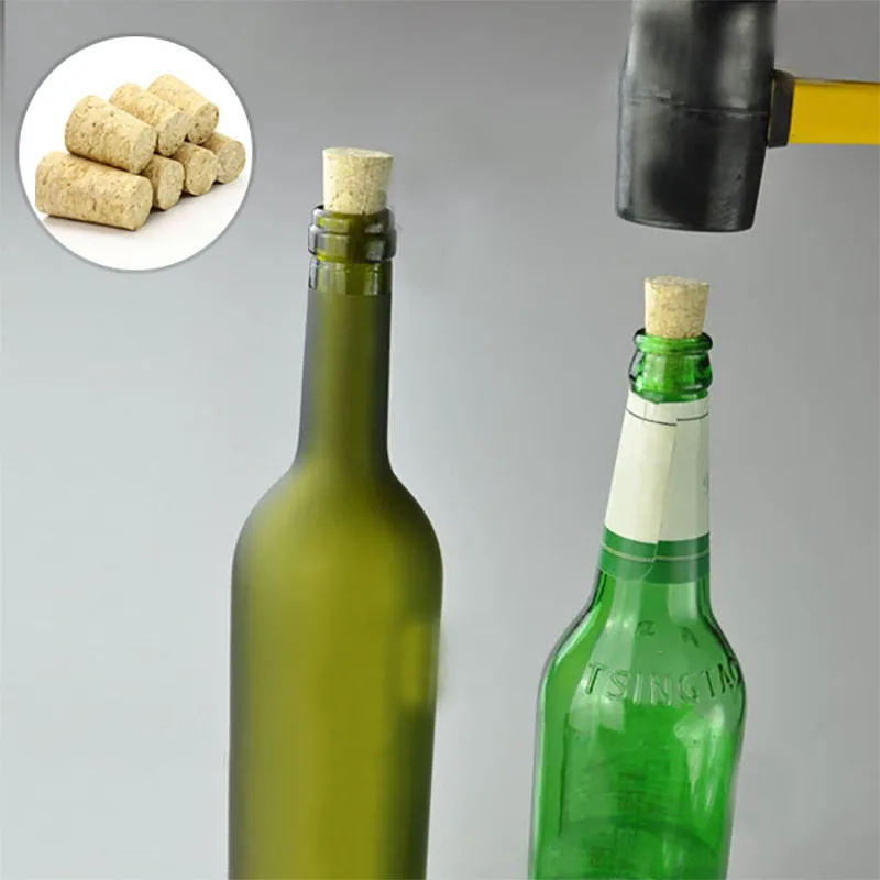 5/10Pcs Tapered Wine Corks Stoppers Reusable Natural Wood Corks DIY Creative Wine Bottle Cover For Wine Accessories 22x17x35mm