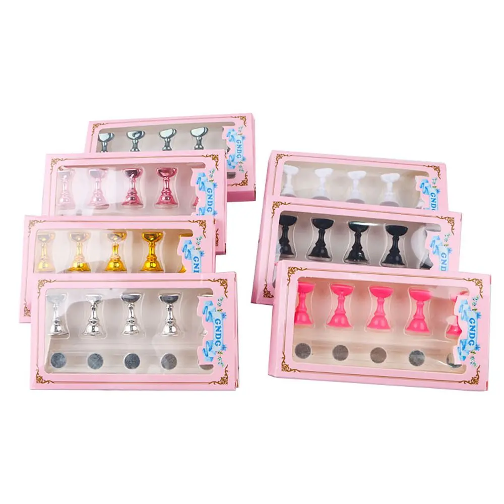 Magnetic Tips Nail Art Training Nail Display Stand Nail Art Practice Stands False Nail Tip Holder Nail Display Chess Board