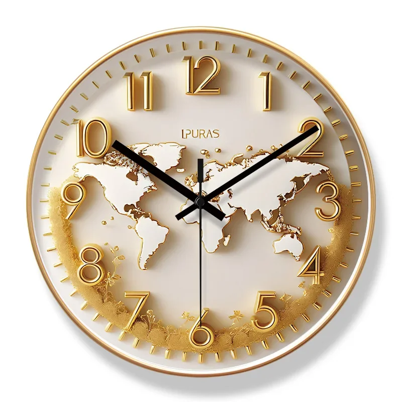 Nordic Luxury Quartz Wall Clock Creative Personality Modern Wall Clock Mute Home Bedroom Restaurant Living Room Decoration Clock