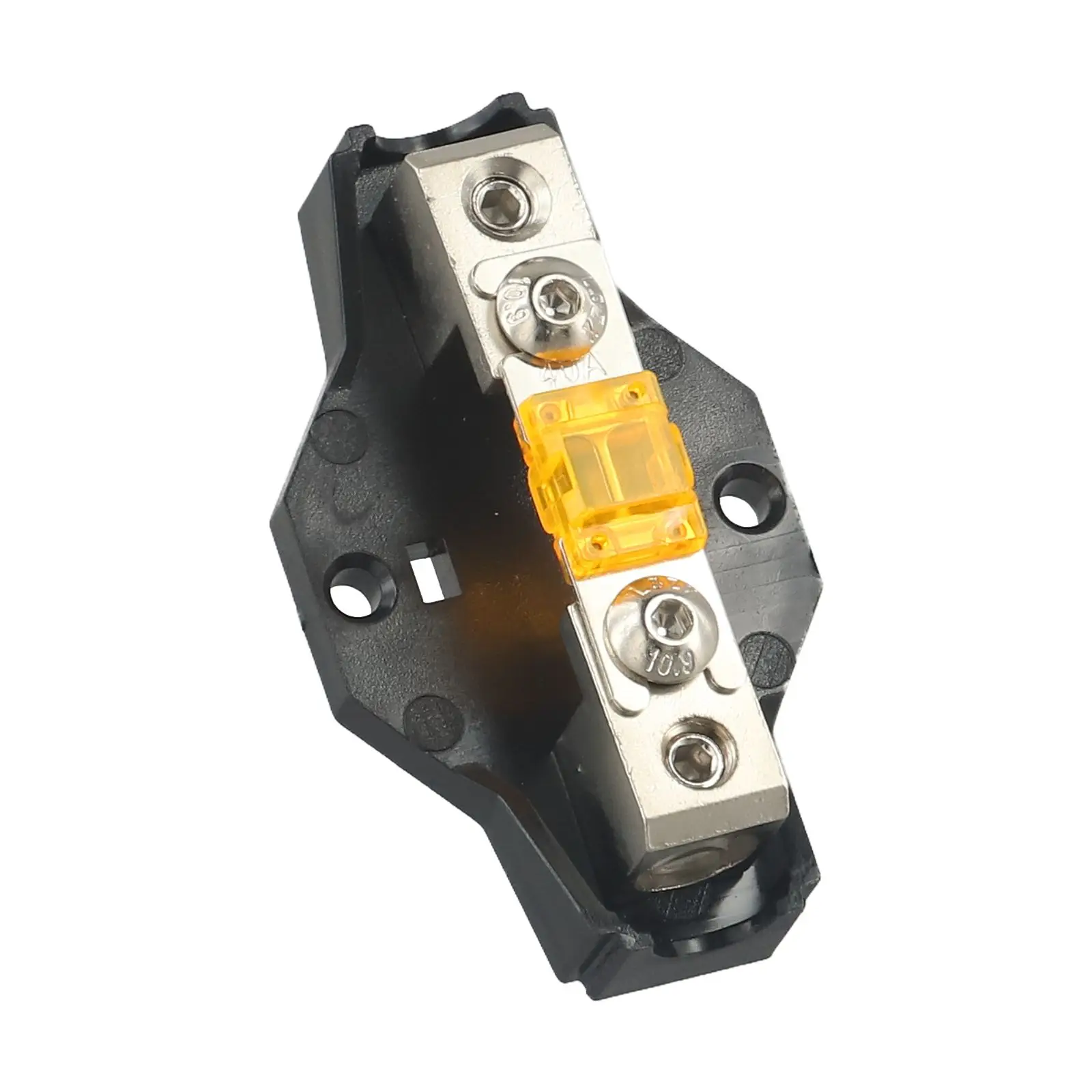 For Marine Applications 4Way Distribution Block 80A Fuses Forged Brass Construction High-temperature Polycarbonate Base