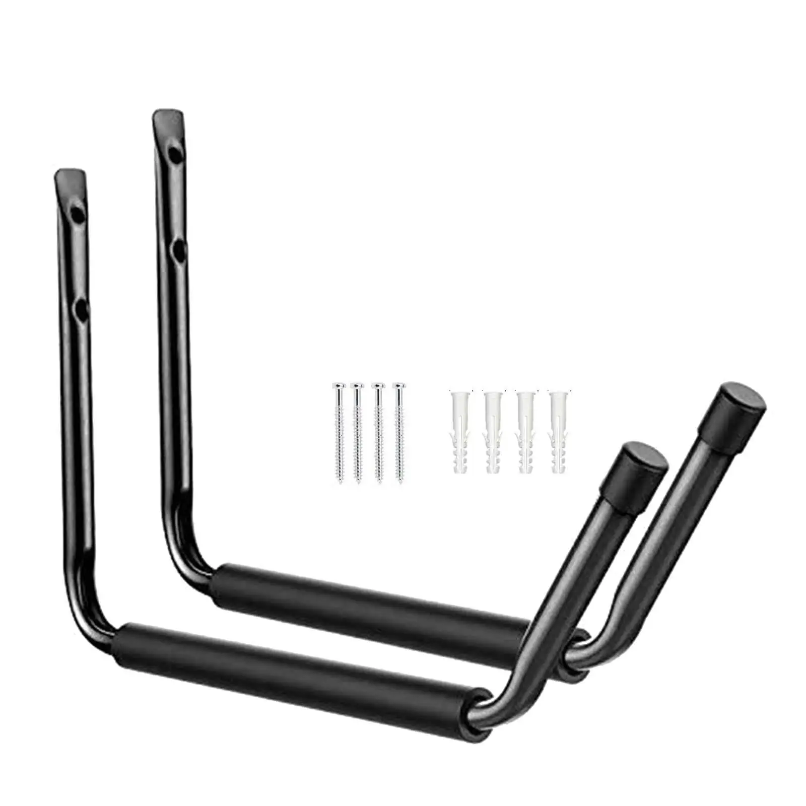 2Pcs Garage Storage Hook Heavy Duty Hanging Hook Metal Kayak Rack for Bicycles Garden Folding Chairs Canoes Indoors Outdoors