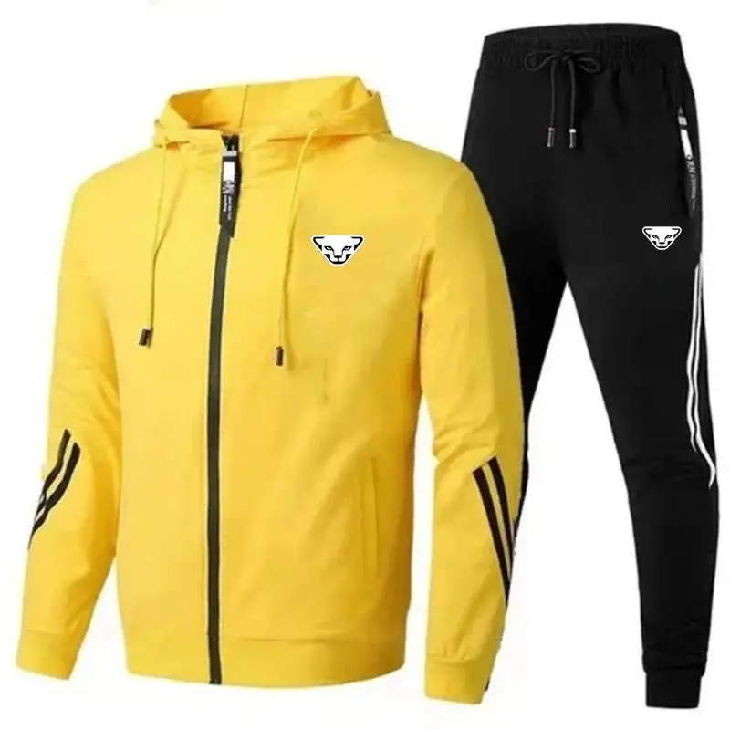 High Quality Fashionable Hot Selling Men\'s Two-piece Sports Set, High-quality Sportswear and Pants Casual Spring New Style