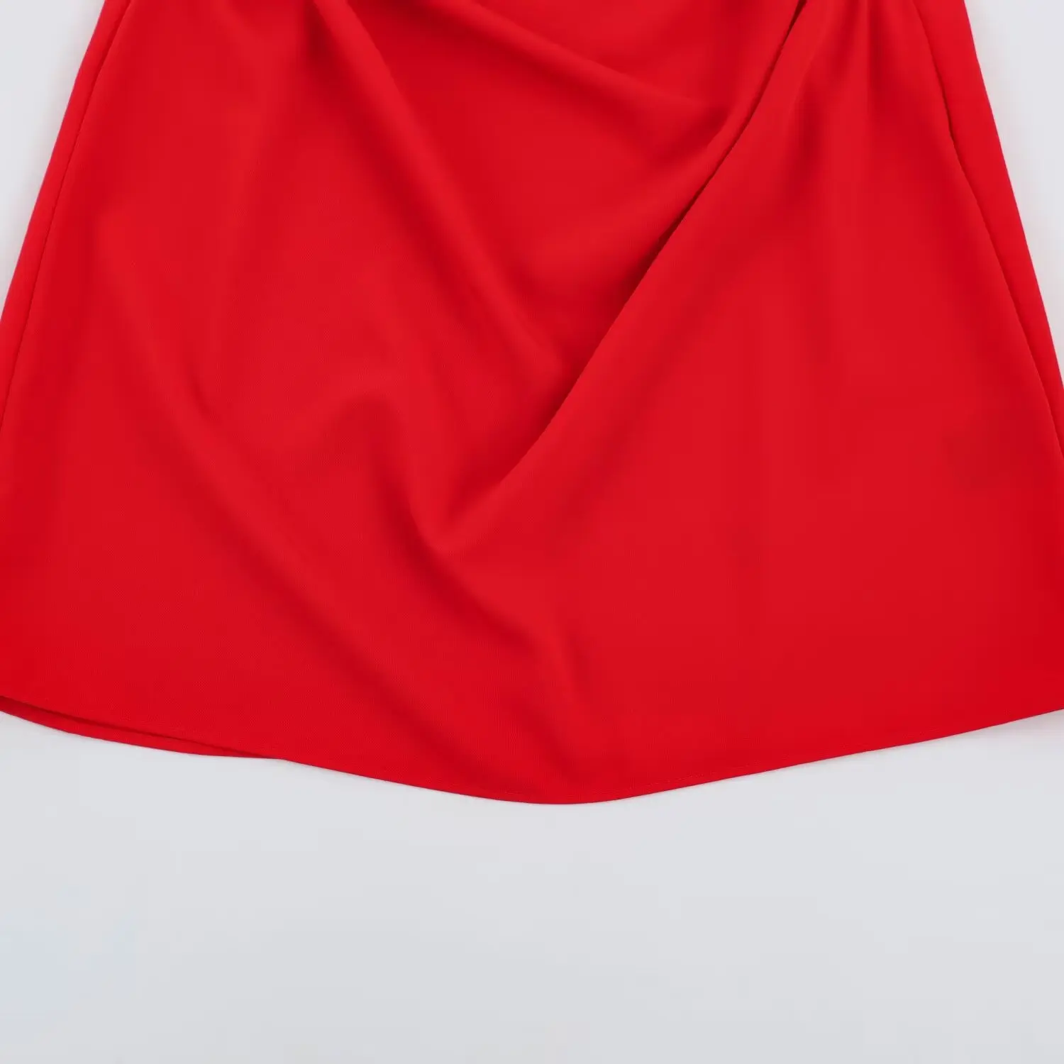 2026 Neues Damen-Minikleid, schlicht, figurbetont, sexy, unifarben, ärmellos, Abendkleid, elegant, mit Falten, schmaler Schnitt, seitlicher Reißverschluss, Freizeitkleid – Detail 10