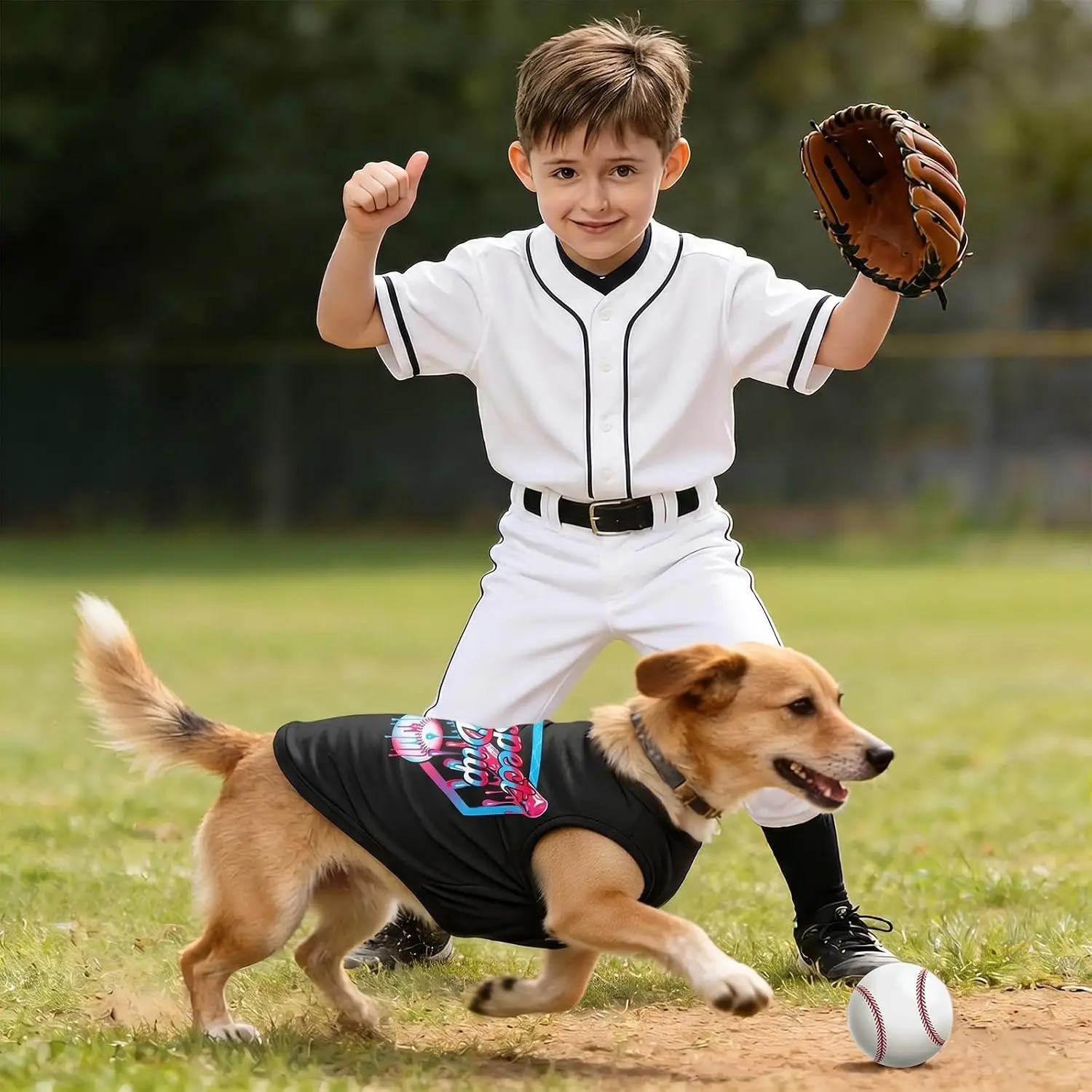 Camiseta de béisbol para perro con diseño de goteo de helado, Ropa para mascotas Respect Drip, Chaleco deportivo de béisbol para perro, Chaleco sin mangas negro para perro
