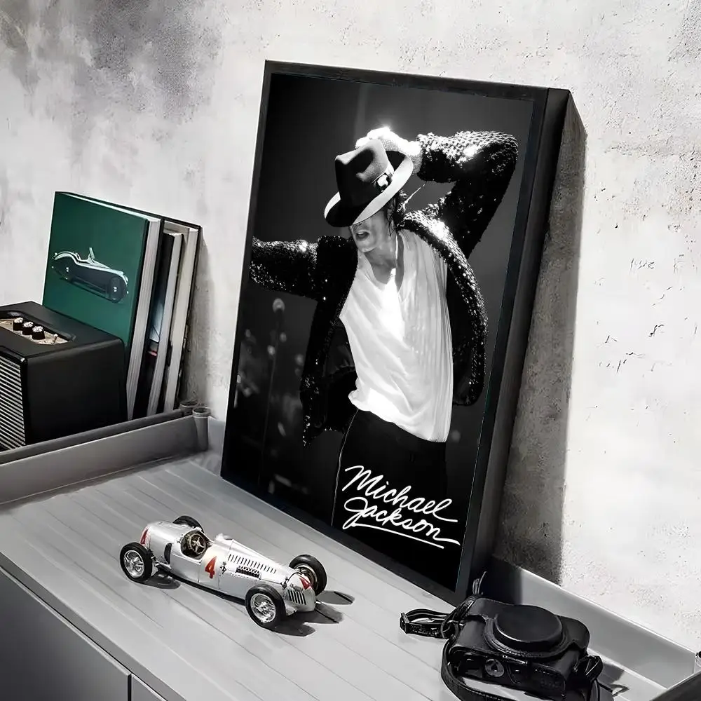 M-Michael J-Jackson Singer Poster-Aufkleber, Gemälde, Wandbild, HD-Wandaufkleber für Schlafzimmer, Wohnzimmer, Zuhause, selbstklebend, Dekor, Geschenk – Detail 6