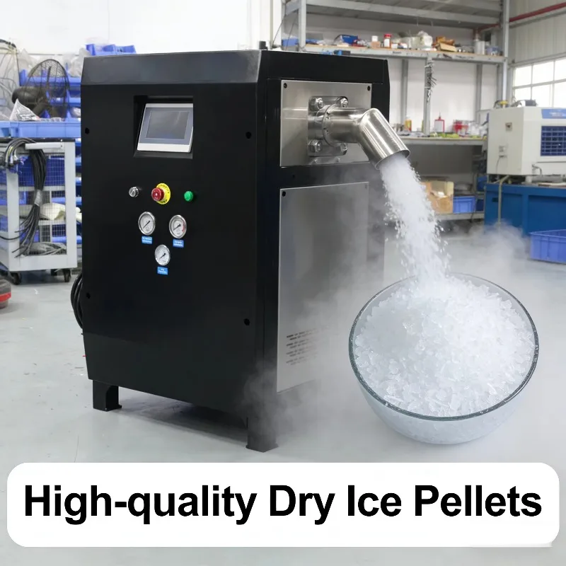 Hydraulic Dry Ice Pelletizer Machine High Pressure CO2 Dry Ice Maker Customized Density 1550kg m3 for Long Duration Cold Chain