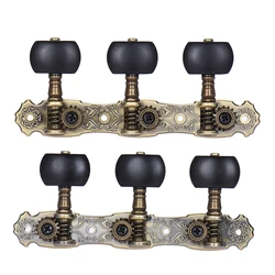 Alice 2 Pcs (L&R) Classical Guitar Tuning Peg Bronze Plated Acoustic Guitar Machine Heads 1 : 16 Tuning Keys Knobs String Tuners