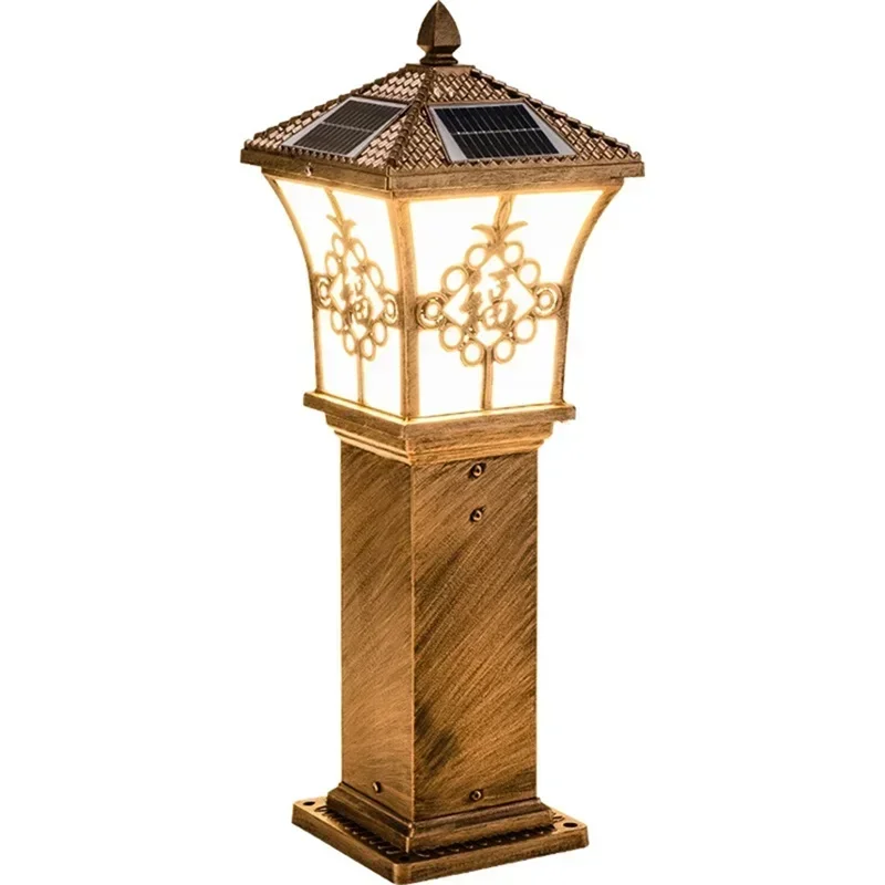 DORIAN Outdoor Solar Lawn Lights Retro Garden Lamp LED Waterproof IP65 Home Decorative for Villa Duplex