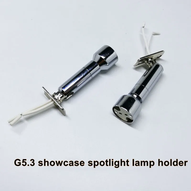 

2 шт./лот G5.3 витрина прожекторы держатель лампы светодиодный винный шкаф прожекторы ювелирный дисплей точечный светильник DIY осветительные аксессуары