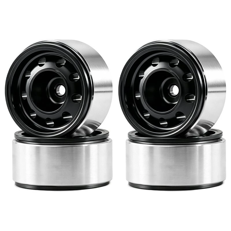 AS96-1/30 SCX30 0.7 Inch Negative Offset Brass Wheel Rims RC Upgrade Parts For Ford Mustang Jeep Wrangler K10 Crawler