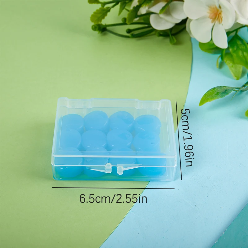 12PCS Silicone Ear Plugs Reusable Moldable Noise Reduction Ear Wax Remover for Swimming & Sleeping Protection