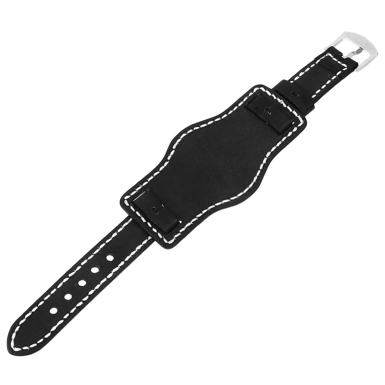 

Anti-metal Allergic Watch Strap Black Replacement Wristband Durable Lightweight Fits Most Watches