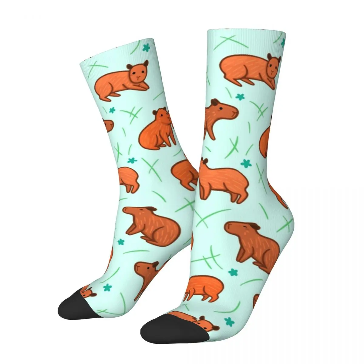 

Capybara Pattern Socks Men's Women's Casual Cartoon Cute Socks Novelty Spring Summer Autumn Winter Middle Tube Socks Gift