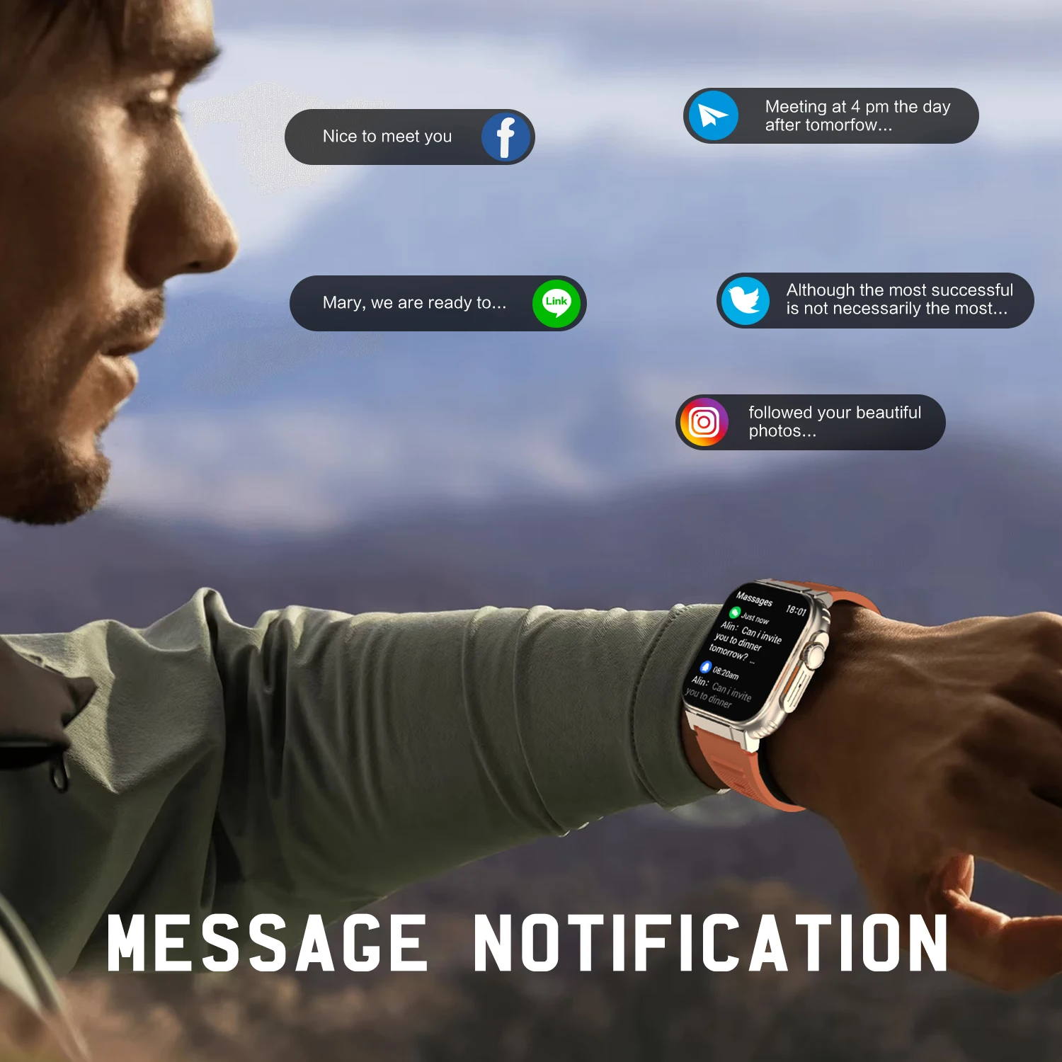 Uhofit-ساعة ذكية للاتصال بالبلوتوث ، ساعة ذكية للياقة البدنية ، مراقبة معدل ضربات القلب ، مساعد صوتي ، ساعات IP67 مقاومة للماء ، A70