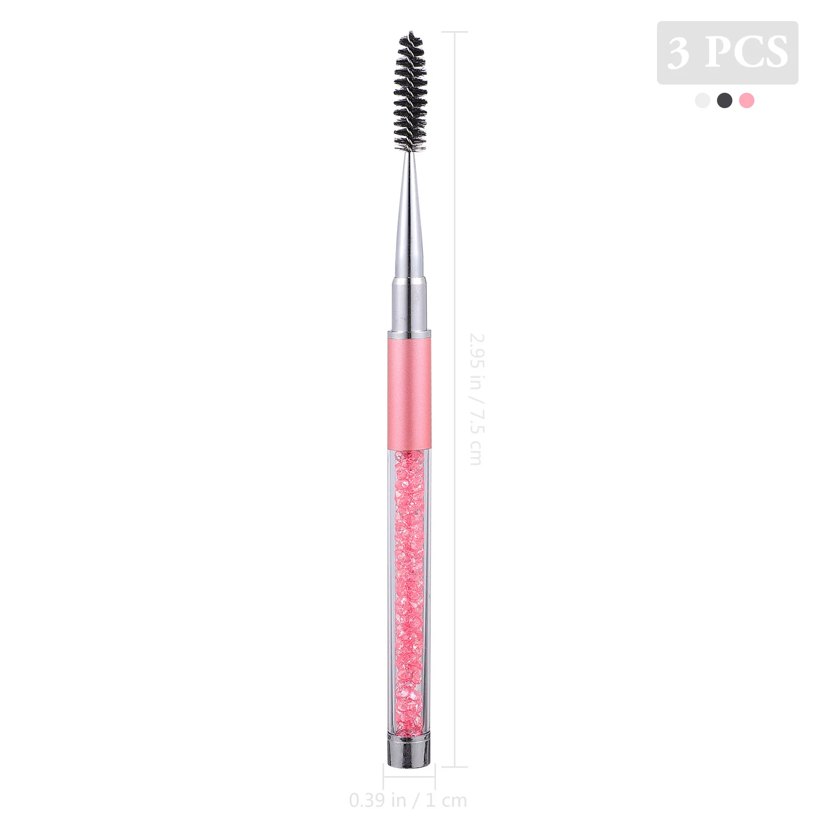 3Pcs Eyelash Brush Screw Eyelash Mascara Brushes Portable Makeup Applicator Wands Travel Eyebrow Comb Beauty Tool Lightweight