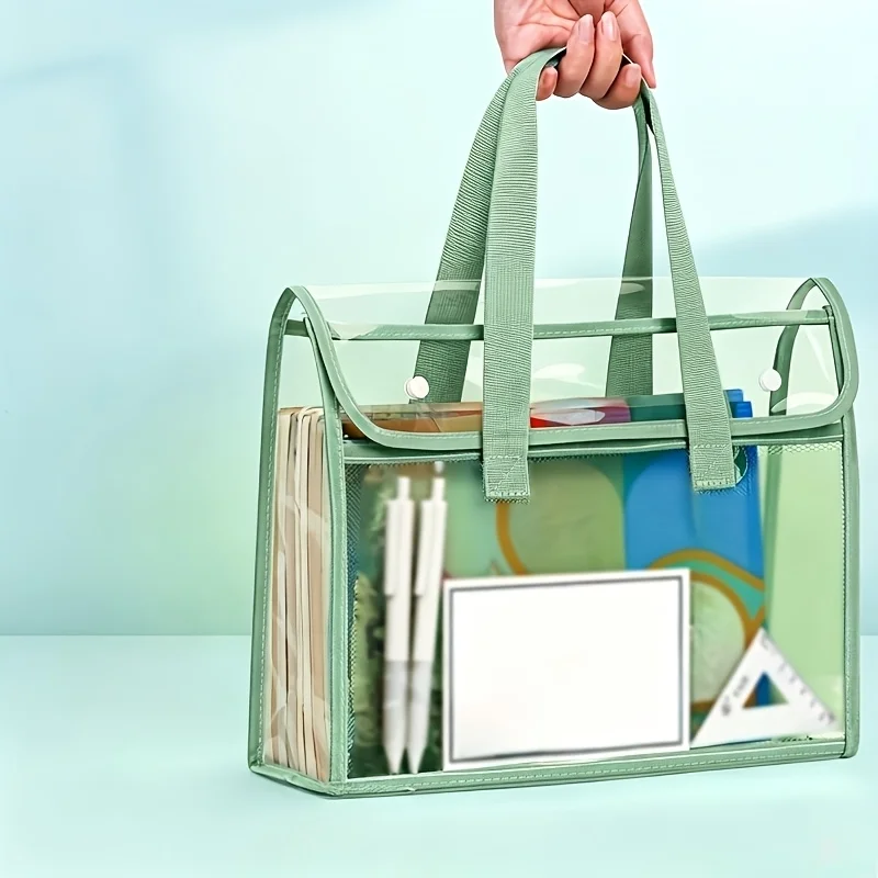 Tas Tote Transparan Dua Lapis  - Stationery Books ulasan dan harga