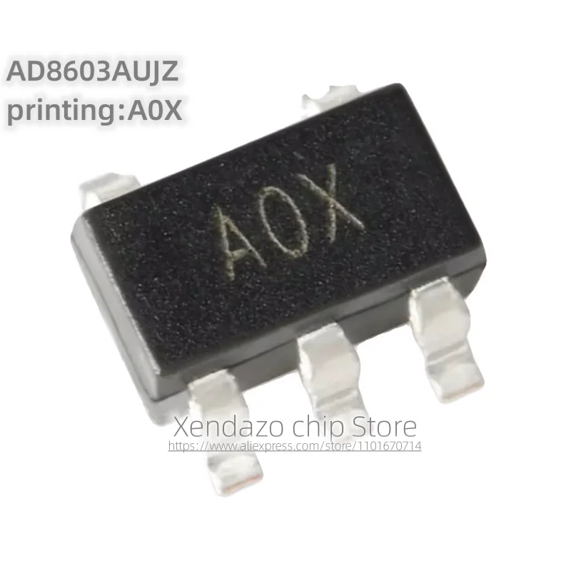 10pcs/lot AD8603AUJZ-REEL7 AD8603AUJZ printing A0X AOX SOT-23-5 package CMOS rail to rail operational amplifier chip