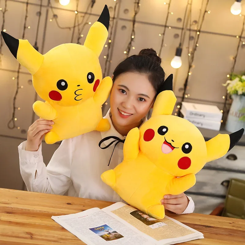 Pokemon Pikachu Plushie Doll Kawaii Animal Plush Large Toy 40/80cm Pokémon Soft Plush Stuffed Pillow Christmas Gift for Children