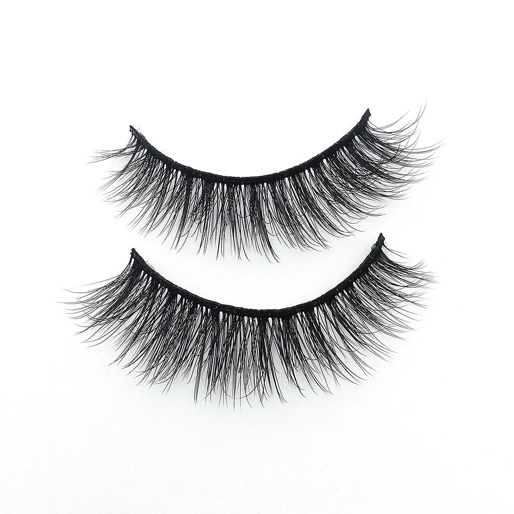 10 paires 3D Extensions de cils moelleux faux cils Volume cils longs épais faux cils pour femmes filles bricolage maquillage
