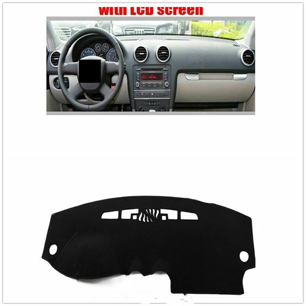 Front Dashboard Cover Carpet For Audi A3 2008-2013 Black Car Dash Board Heat Proof Mat Anti-Sun Shield Pad Shade Strip Trim