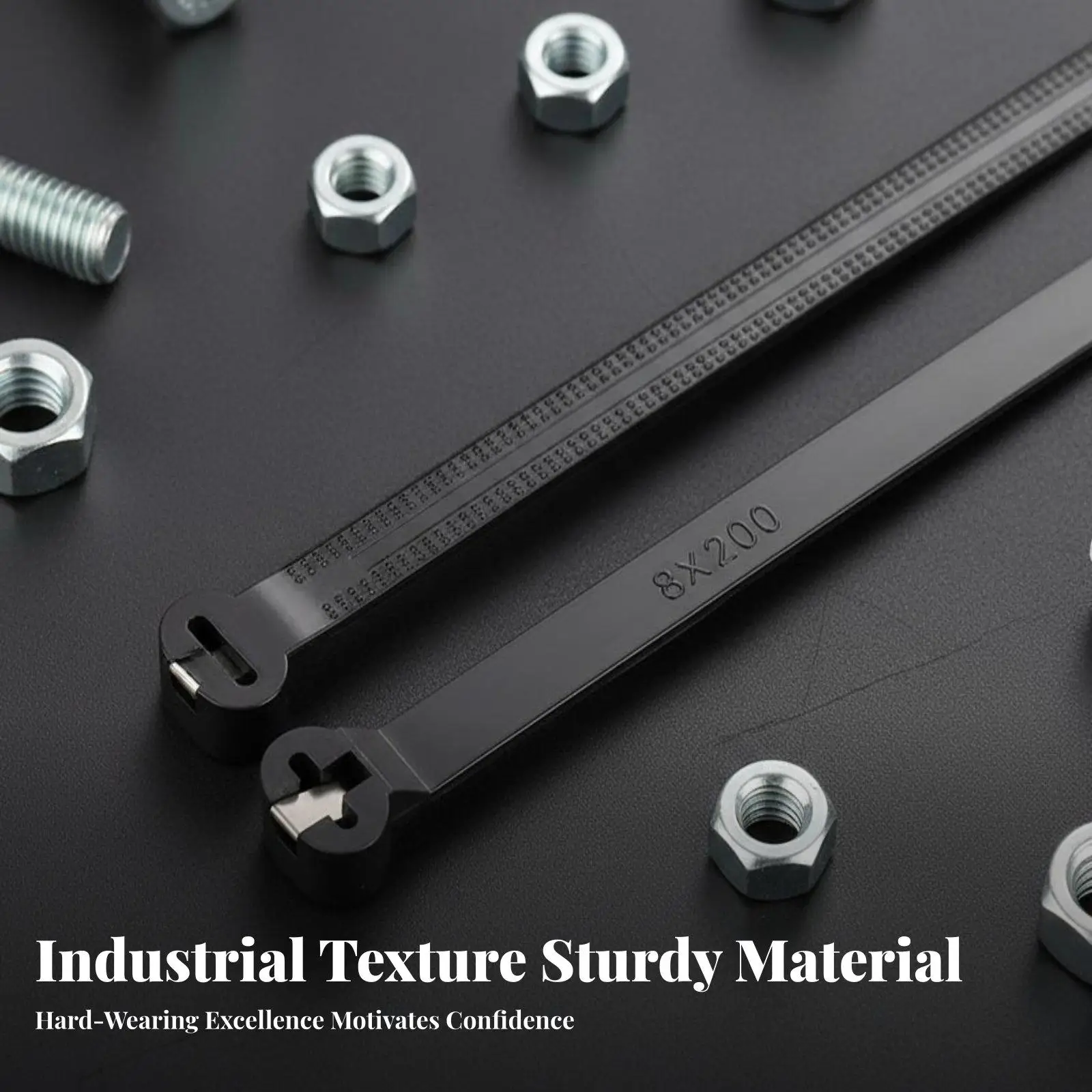 Premium Metal Cable Ties Stainless Steel Self Locking Straps for High Temperature Resistant Bundling