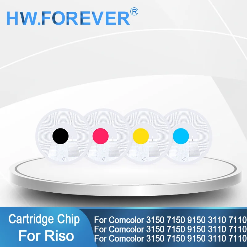 For Riso S-6701 S-6702 S-6703 S-6704 Cartridge Chip For Comcolor 3150 7150 9150 3110 7110 Printer Disposable One Time Chip