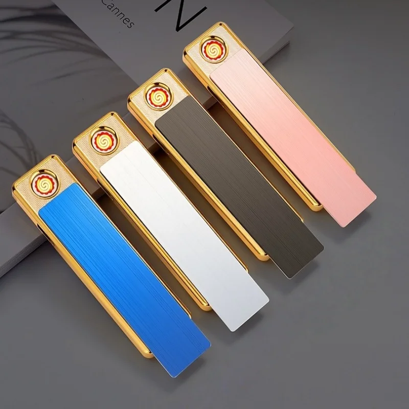 

Portable Lightweight Compact Tungsten Cigarette Lighter Silent Ignition ABS Material USB Charging Exquisite Cigarette Accessorie