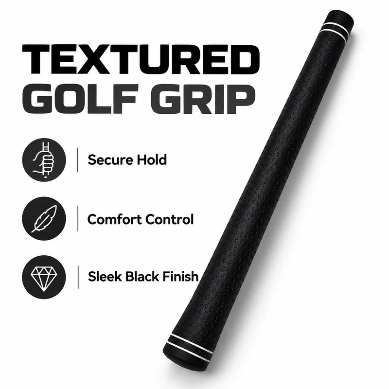 Golf Club Grip Replacement, Durable TPE Anti-Slip Handle with Comfortable Sweat Absorbing Design for Irons and Woods
