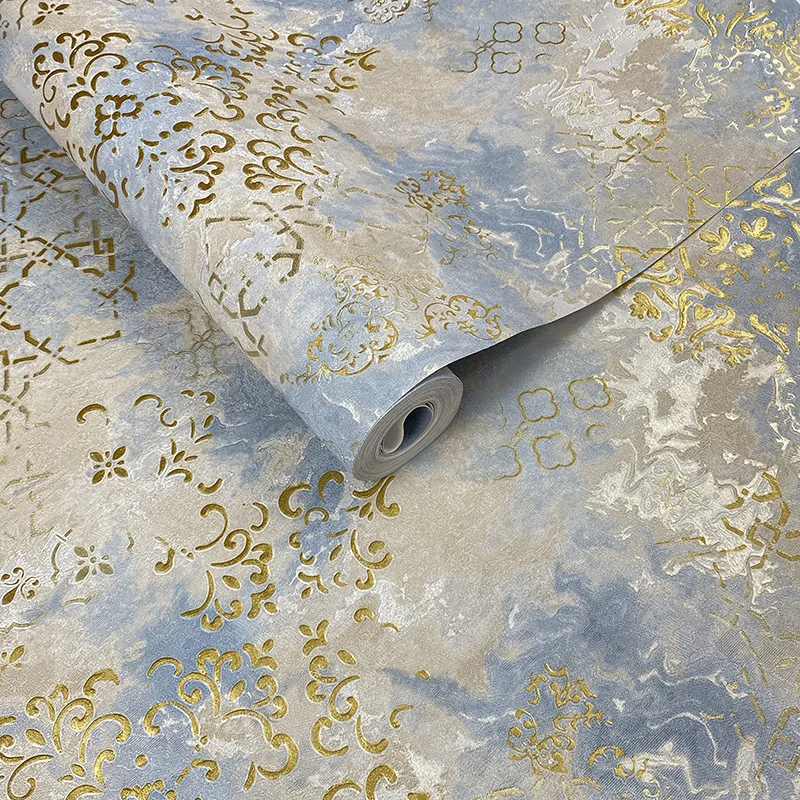 Classic European Mottled Damask Wallcovering Vintage Baroque Floral Wallpaper for Villa Hotel Sofa Background Home Decor Tapety