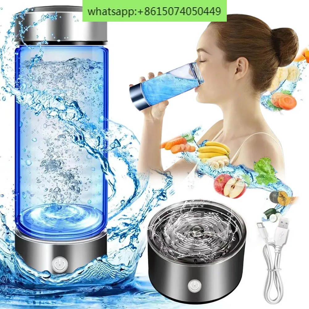 

Hydrogen Generator Water Cup Filter Ionizer Maker Hydrogen-Rich Water Portable Super Antioxidants ORP Hydrogen Bottle 420ml