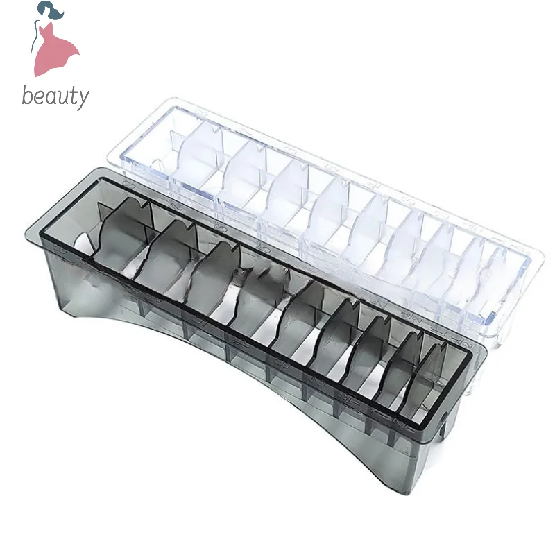 10Grid Guide Limit Comb Cover Storage Box Hair Clipper Rack Holder Organizer Case Salon Barber Tools For General - view 3