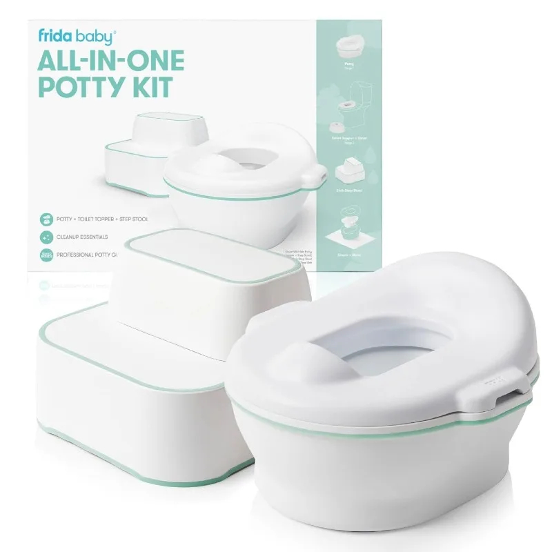 All-in-One Potty | Training Toilet with Toddler Potty Chair, Toilet Seat Topper, Toilet Step Stool, Sink Step Stool