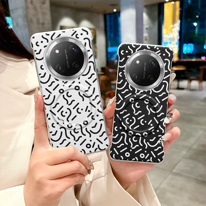 

For Honor magic7 Pro Lite Case Luxury Graffiti Borderless Magnetic Back Cover For Honor magic 7Lite Shockproof Bumper Funda