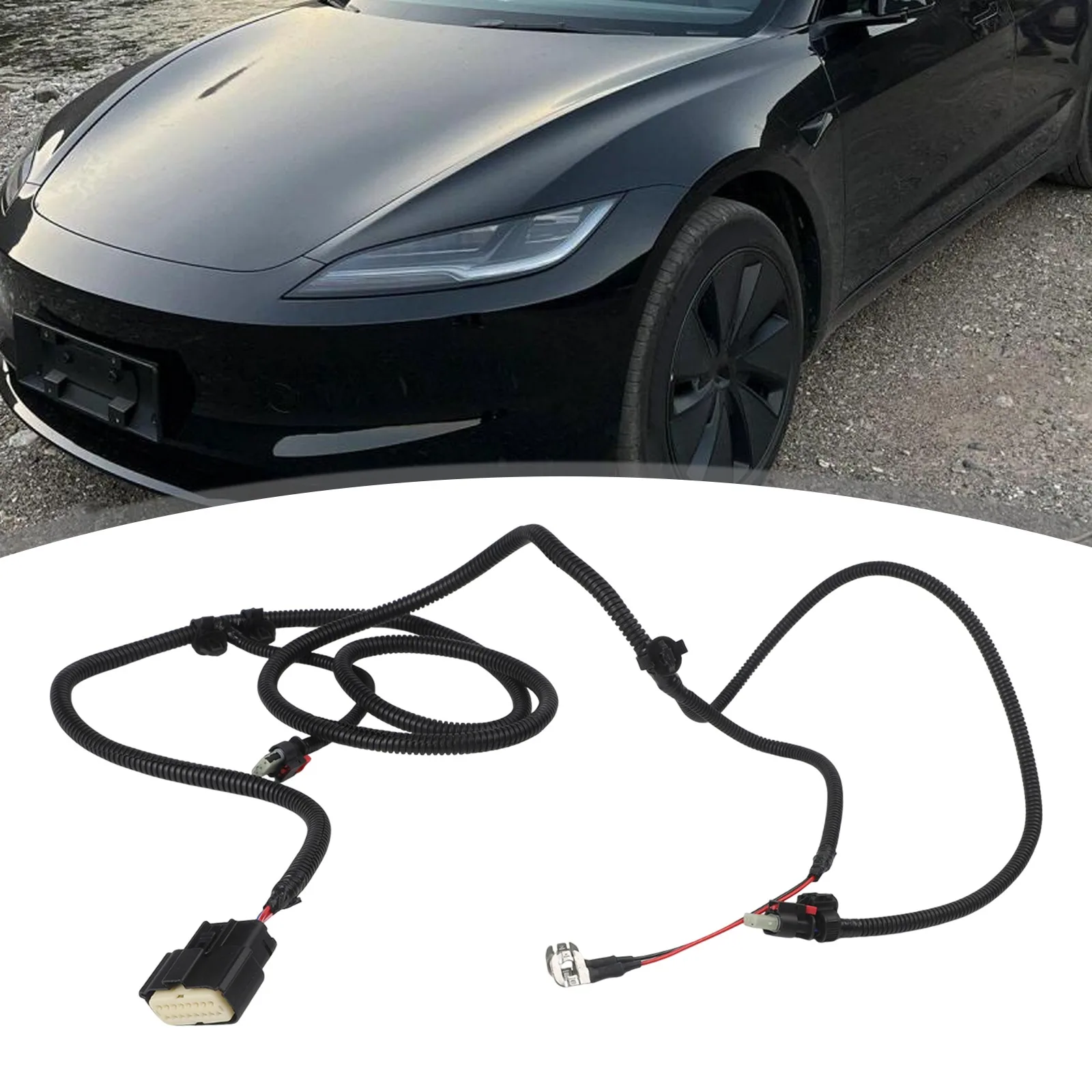 Car Reversing Sensor Harness Car Vehicle Wiring Harness Reversing Sensor Connector Non-Deformed Structure Wear-Resistant Design