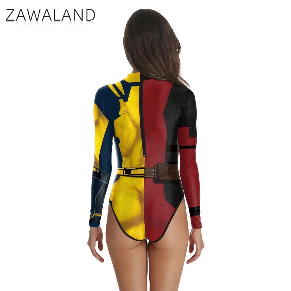 [You\'re My Secret] Cosplay Wolverine Superhero Deadpool Costume Halloween Zenti James Howlett Party Women Bodysuits Jumpsuits