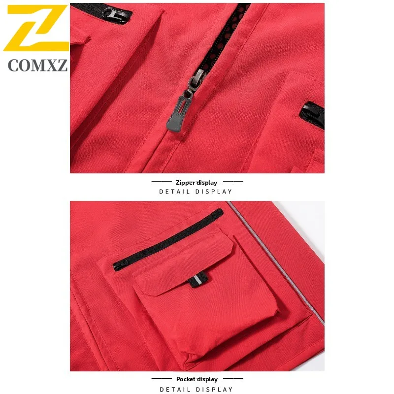 الرجال الصيف في الهواء الطلق سترة عادية متعددة جيب التصوير الصيد سترة بلا أكمام خفيفة الوزن تنفس ملابس العمل التكتيكية #3