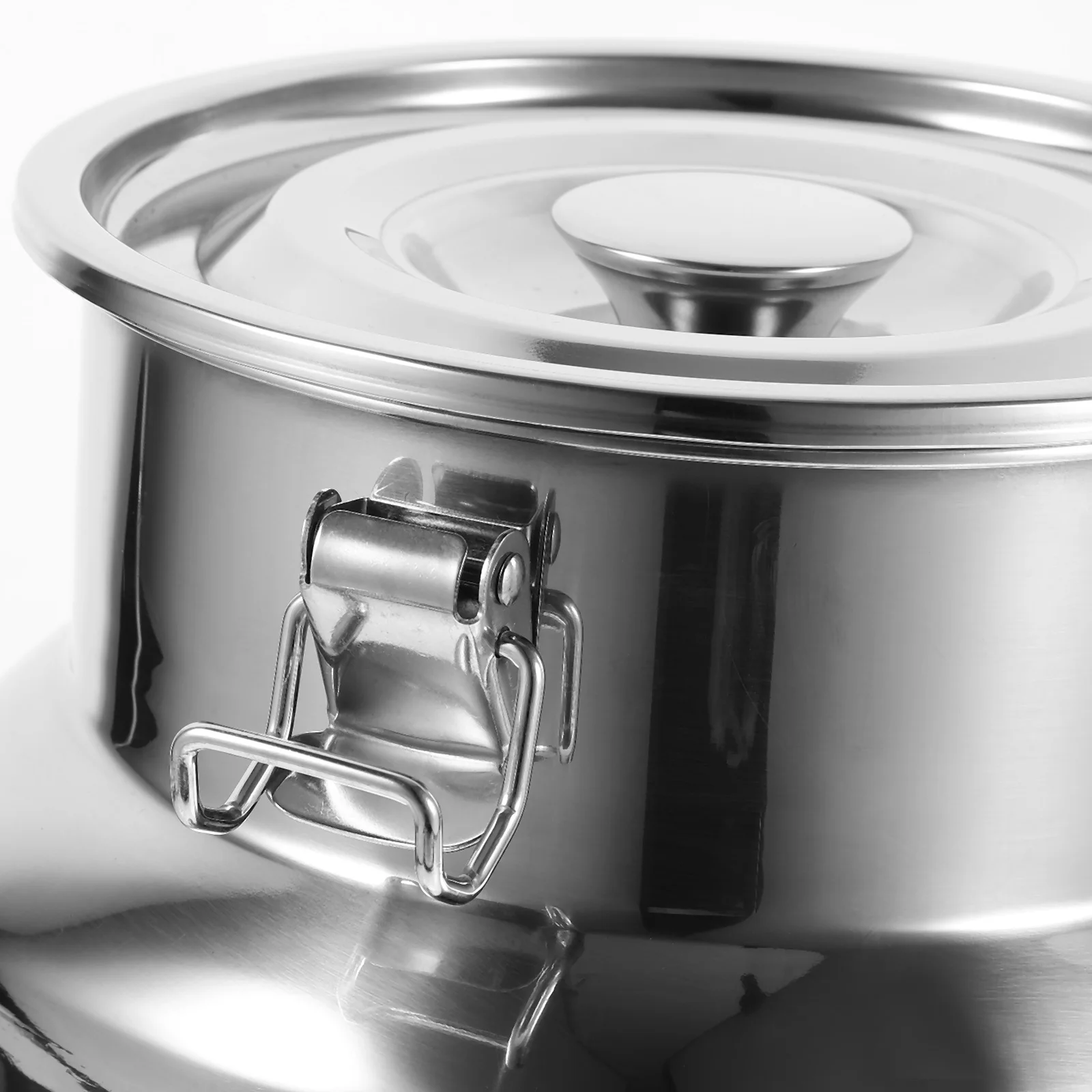 

Stainless Steel Rice Container With Handle Food Container For Kitchentea Dried Fruit Jar Sealed Canister Kitchen Storage Jar