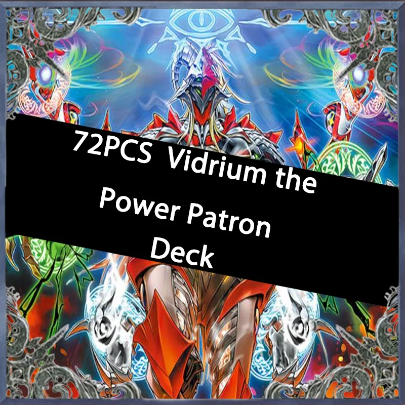 72PCS Synchro Emergency Power Patron Elfnote Yugioh Juego de Cartas Coleccionables Fácil de Jugar No Original Master Duel DIY Deck