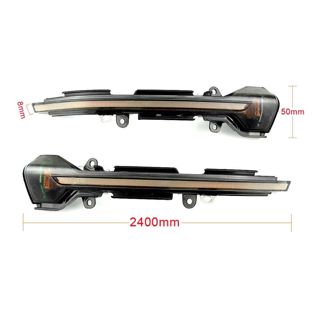 Pair Scroll‑Effect LED Mirror Light For Seat Arona KJ7 2017‑2019