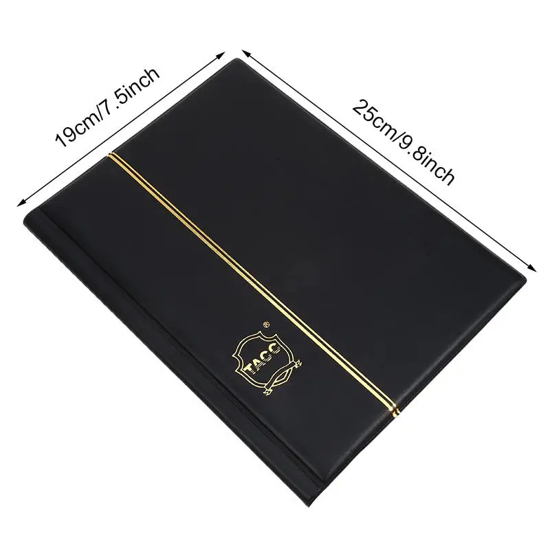 مشبك ورق ألبوم جمع العملات المعدنية PVC كتاب جمع المال 10 صفحات 12 مقصورة 120 قطعة مشبك ورق نوع الصفحة الثابتة