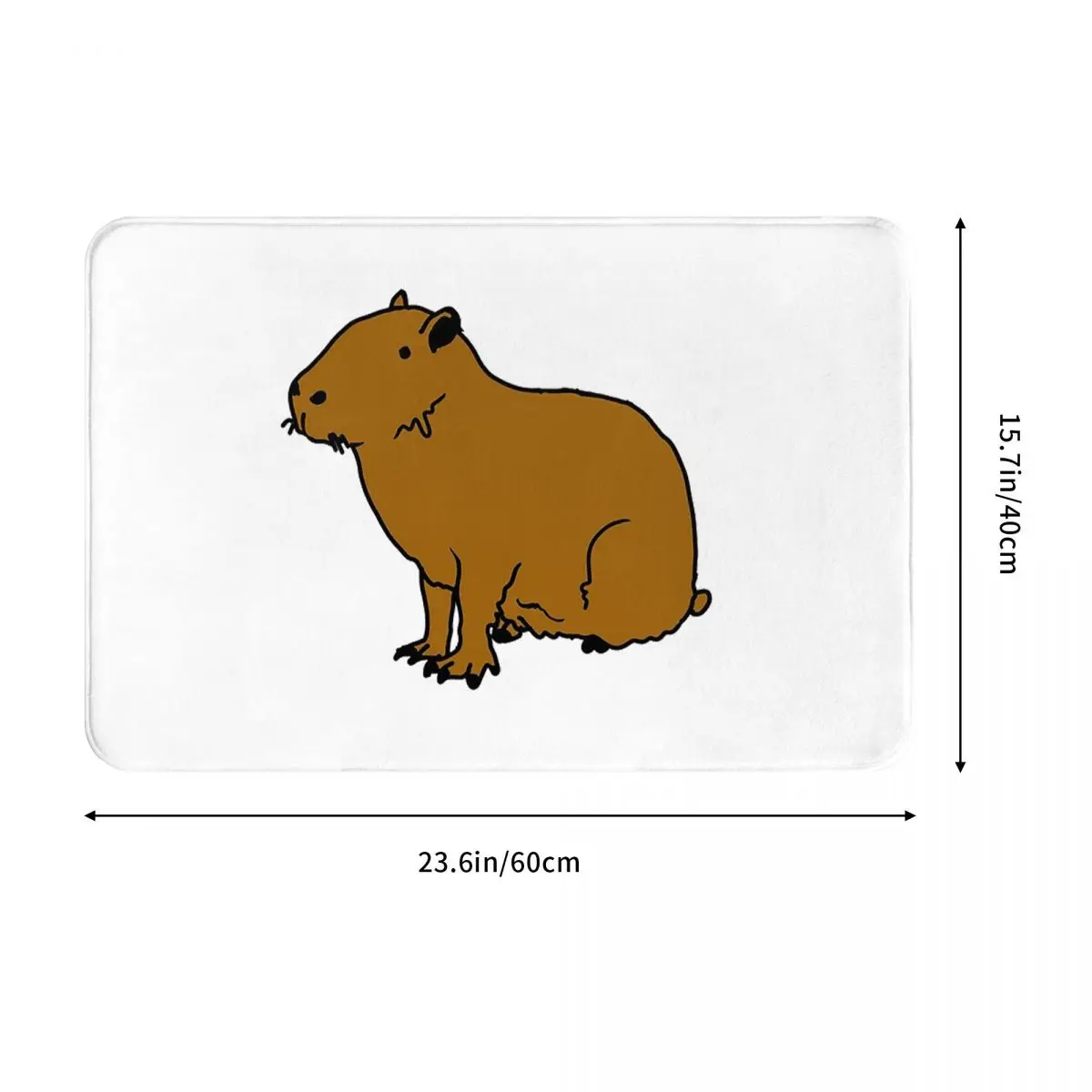 Capybara Doormat Sand Scraping Carpet Rug Kitchen Entrance Home Floor Mat for Bathroom Footpad Mats